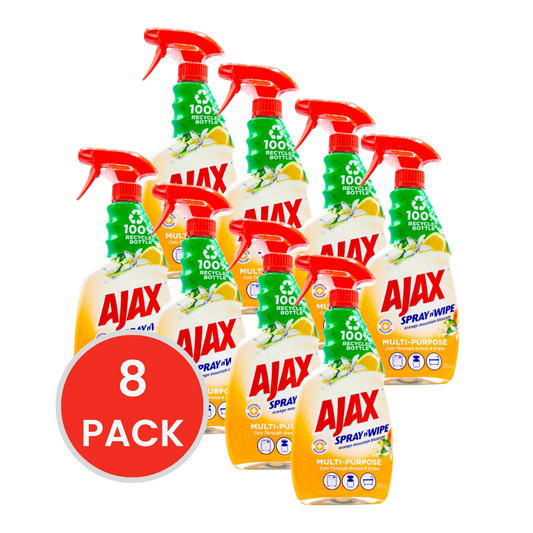AJAX SPRAY N WIPE DIVINE BLENDS ORANGE MOUNTAIN BLOSSOM TRIGGER 475ml (4x Pack)