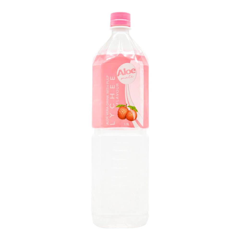 Aloe Mate Aloe Vera Drink Lychee 1.5L (12 Pack)