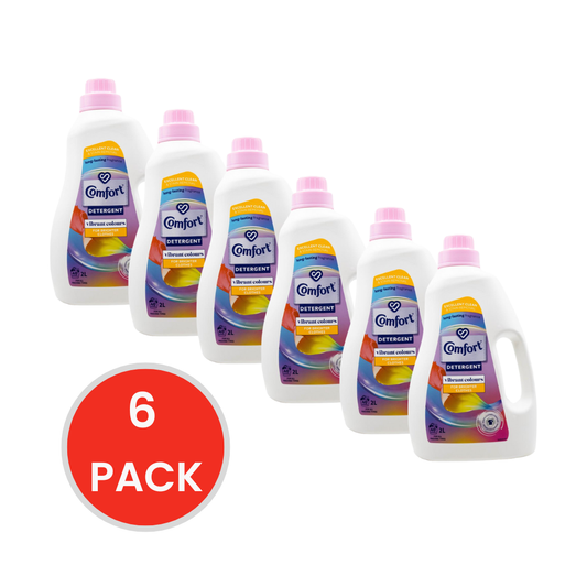Comfort 2L Detergent Vibrant Colours For Brighter Clothes All Machine Types (6 Pack)