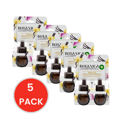 Air Wick 19mL Fragrance Refills Botanica Vanilla And Himalayan Magnolia (5 Pack)