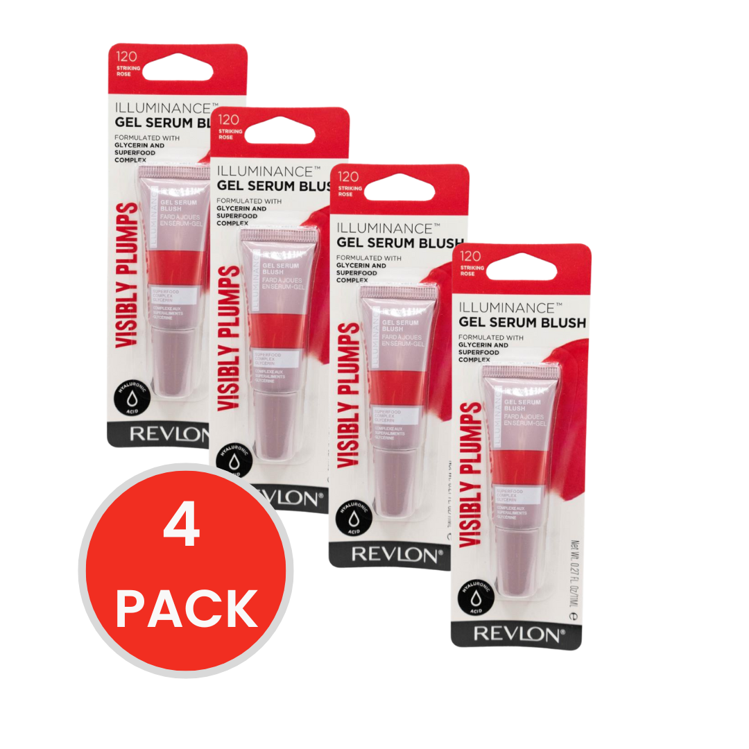 Revlon 11mL Gel Serum Blush Illuminance Striking Rose 120 Carded (4 Pack)