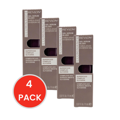 Revlon 11mL Gel Serum Blush Illuminance Brilliant Berry 140 (4 Pack)
