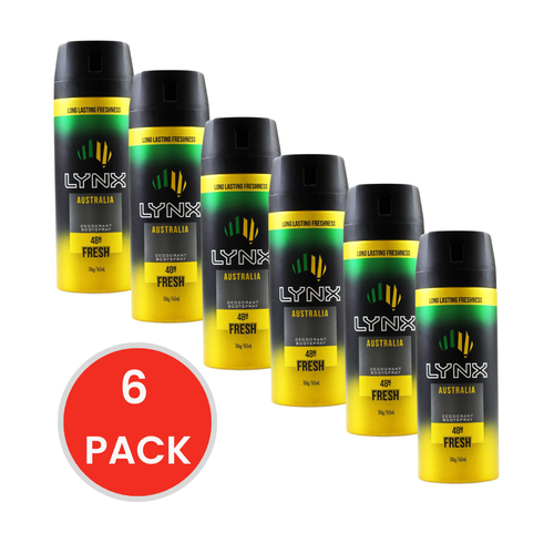 Lynx 106g Body Spray Deodorant Australia (6 Pack)