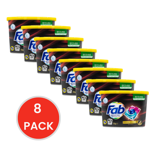 Fab 312g Laundry Capsules Front And Top Loader Perfume Indulgence Spice Desire (8 Pack)