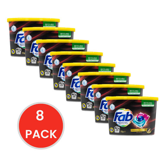 Fab 312g Laundry Capsules Front And Top Loader Perfume Indulgence Spice Desire (8 Pack)