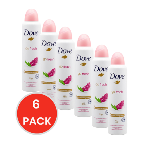 Dove 145g / 250mL Deodorant Spray Pomegranate & Lemon (6 Pack)