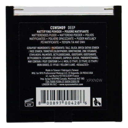 Nyx 6g Mattifying Powder Cant Stop Wont Stop Deep (3x Pack)
