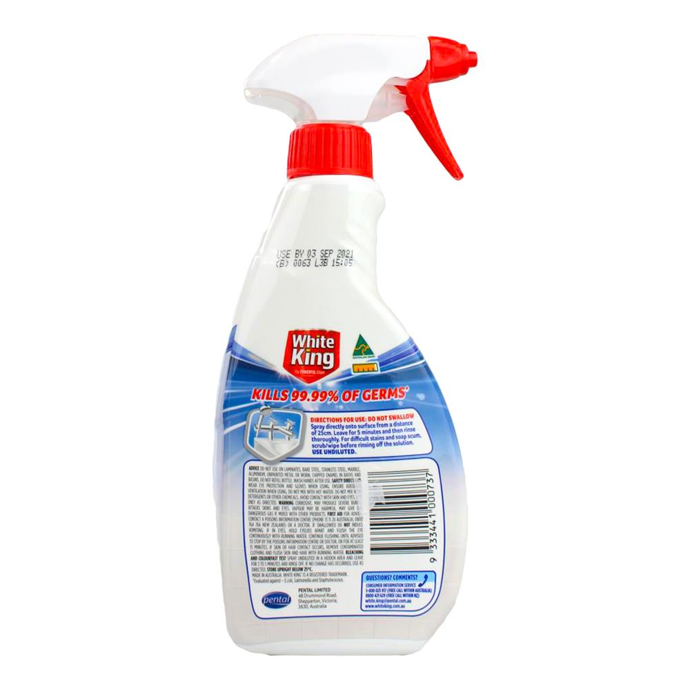 White King Mould & Scum Remover Lemon 500ml (6 Pack)