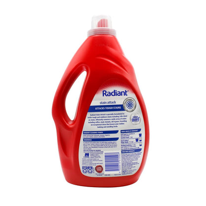 RADIANT 1.8L STAIN ATTACK LAUNDRY LIQUID FRONT & TOP LOADER (4 x Pack)