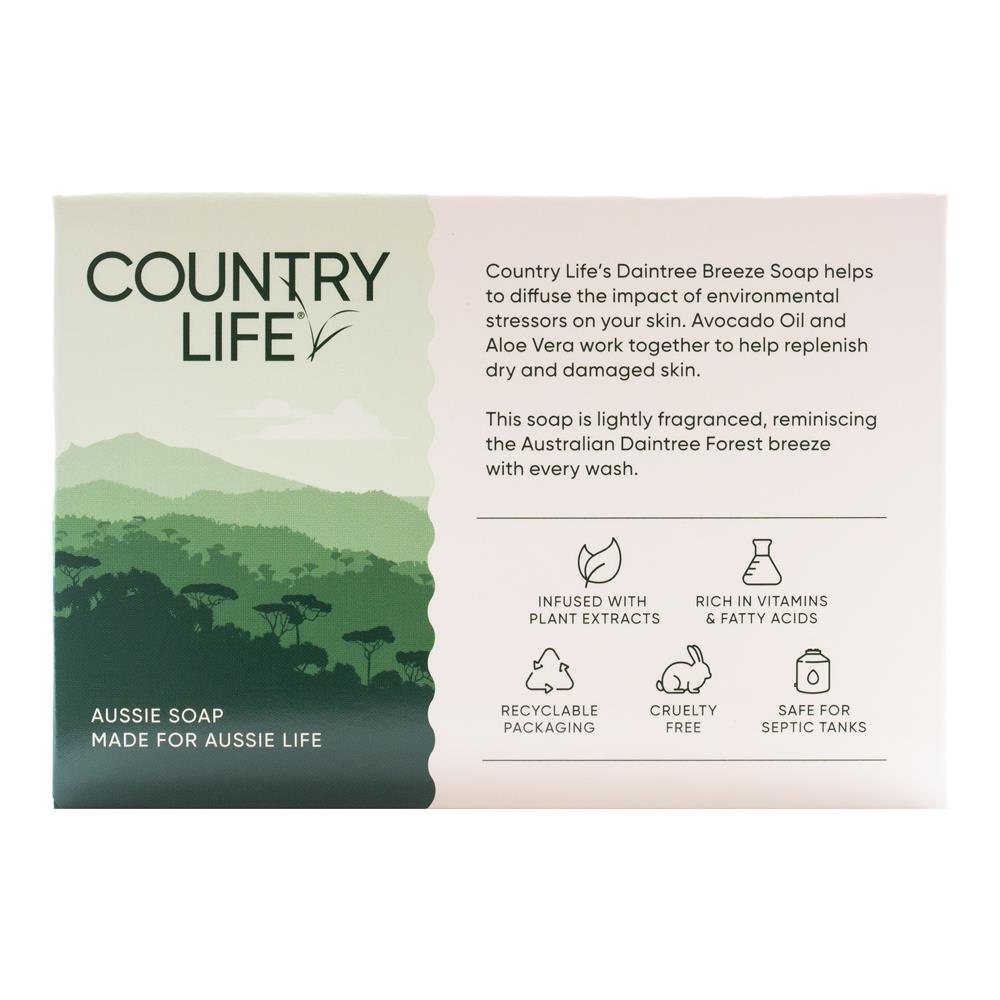 Country Life Soap Bar Daintree Breeze 450g 8 x 5Pk (40 Pack)