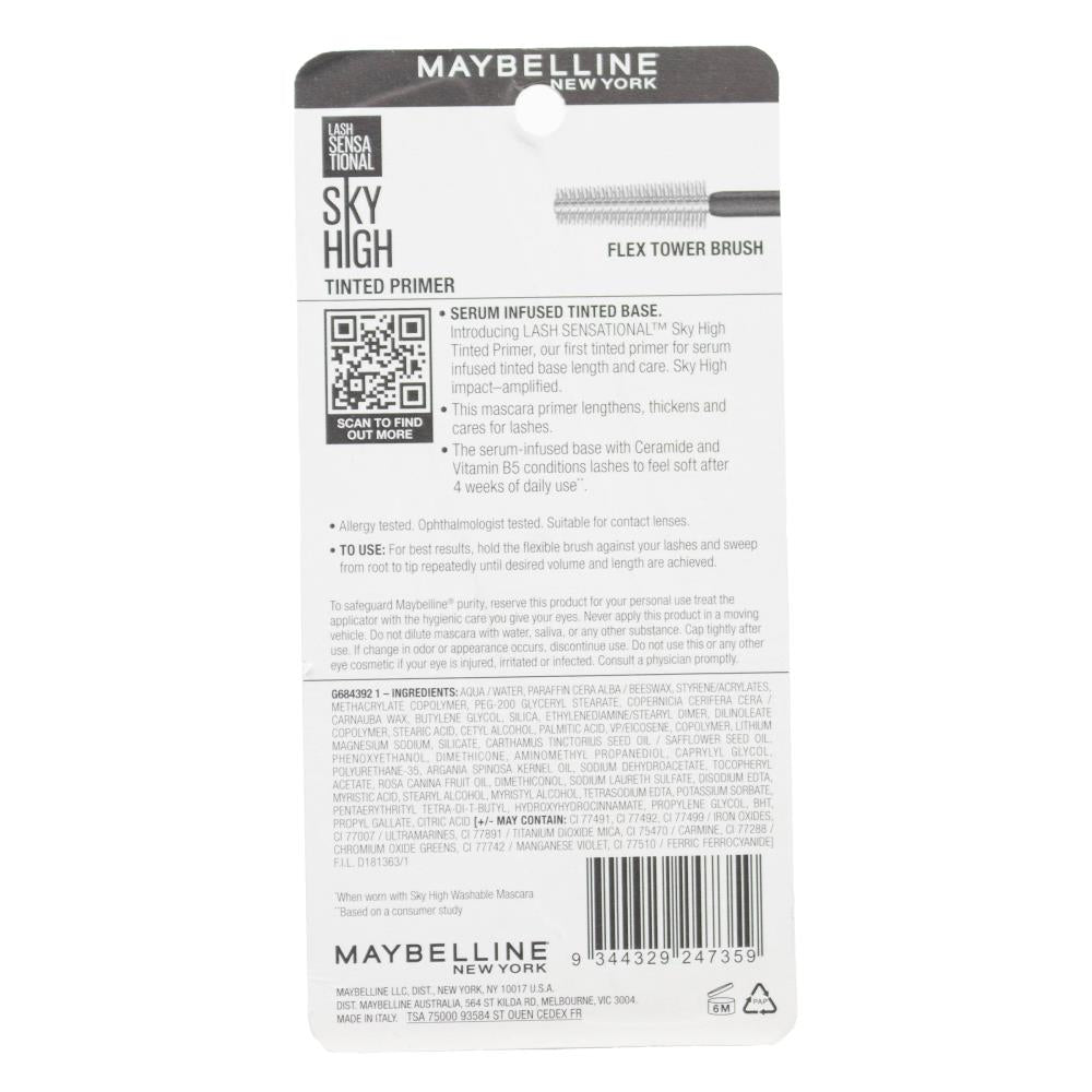 MAYBELLINE 7.2mL TINTED PRIMER BASE LASH SENSATIONAL SKY HIGH (3x Pack)
