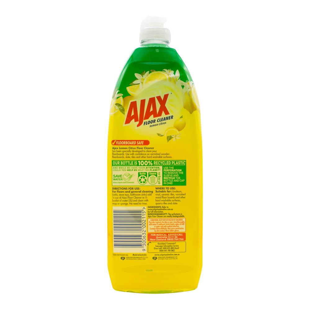 Ajax 750ml Floor Cleaner Citrus Burst (8x Pack)