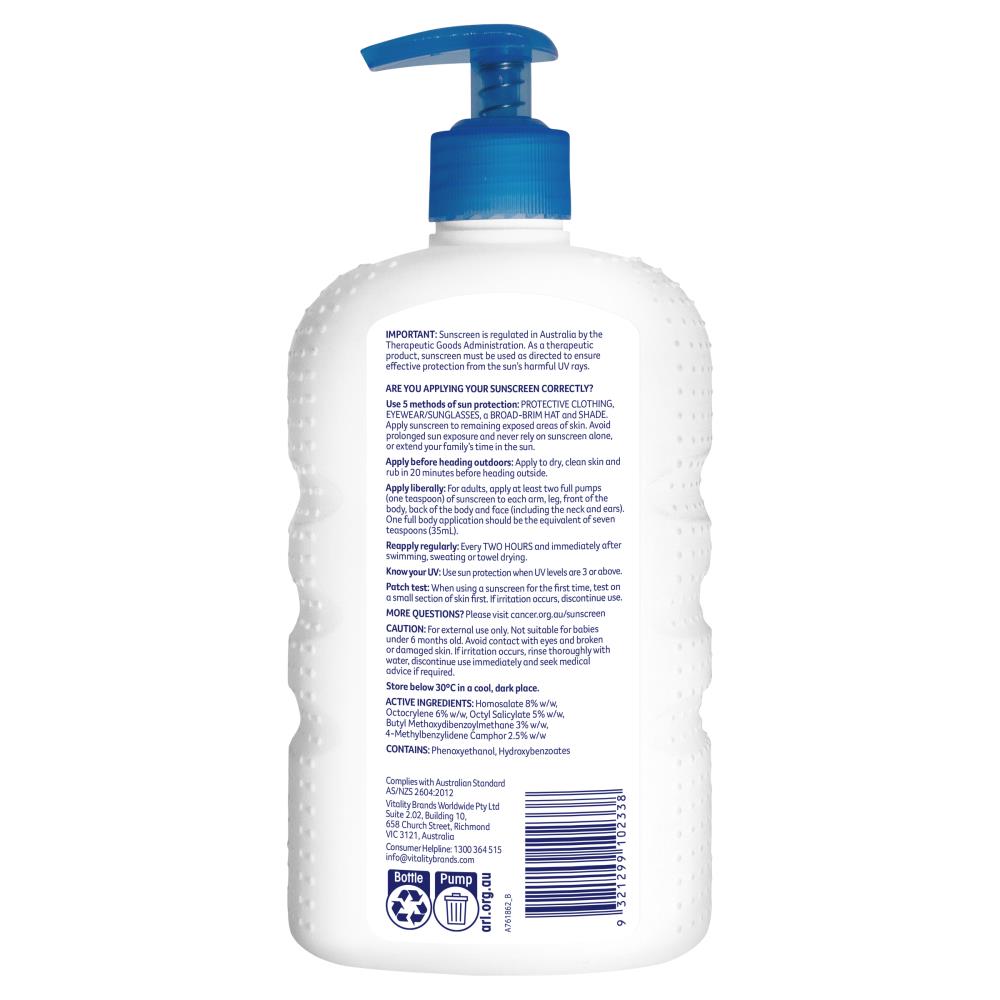 Cancer Council Sunscreen Watersport Spf 50+ 500ml (3 Pack)