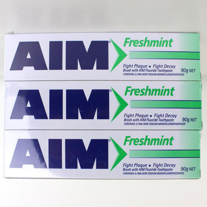 Aim 90g Toothpaste Freshmint 16 x 3Pk (Value Pack 48)