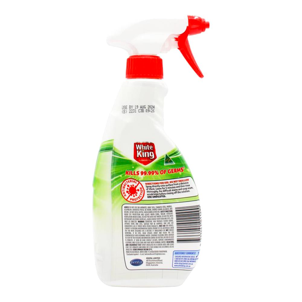 White King Disinfectant Cleaner Spray Citrus 500ml (6 Pack)