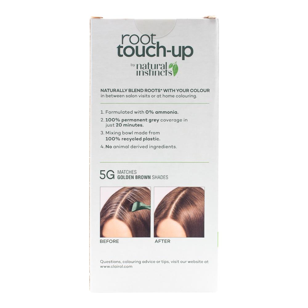 Clairol Permanent Root Touch Up 5g Matches Golden Brown Shades (3x Pack)