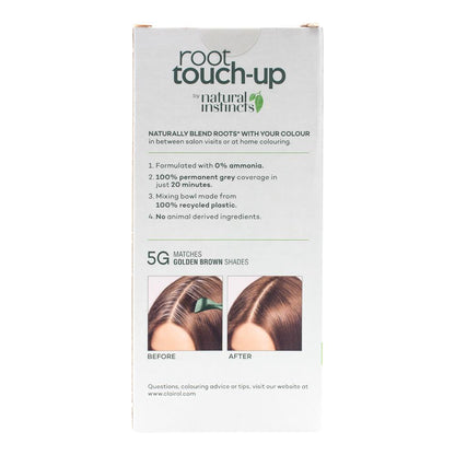 Clairol Permanent Root Touch Up 5g Matches Golden Brown Shades (3x Pack)
