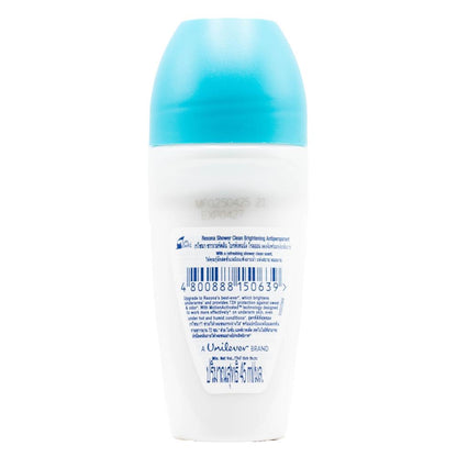 REXONA 45mL DEODORANT WOMEN ROLL ON 72 HOUR SHOWER CLEAN + BRIGHTENING (24x Pack)