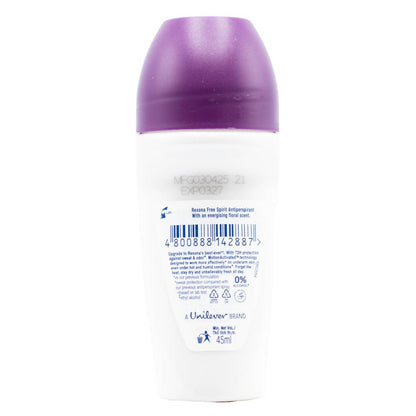 REXONA 45mL DEODORANT WOMEN ROLL ON 72 HOUR FREE SPIRIT (24x Pack)