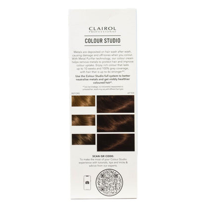 Clairol Professional Permanent Hair Cream Colour Studio 5/1 Frosted Chestnut (3x Pack)