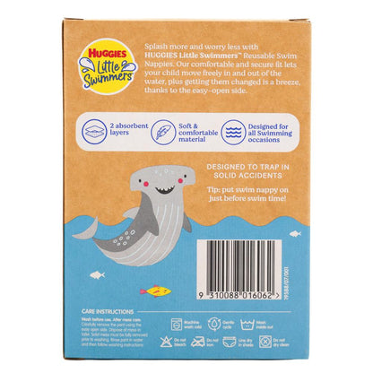 Huggies Little Swimmers Reusable Swim Nappy Large 15kg+ (4 Pack)