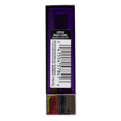MAYBELLINE 4.2g LIPSTICK CREAM COLOUR SENSATIONAL PLUM RULE 411 (4x Pack)