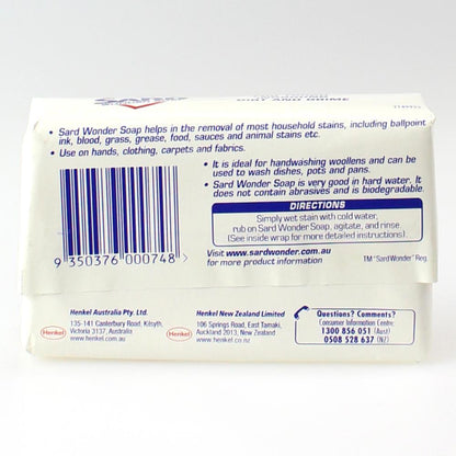 SARD 125g WONDER SOAP MULTI PURPOSE STAIN REMOVER EUCALYPTUS (6x Pack)