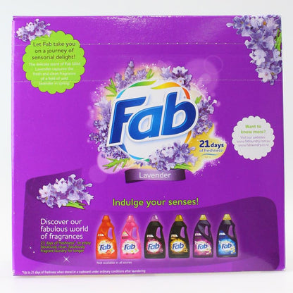 Fab 1kg Laundry Powder Front & Top Loader Lavender (12x Pack)