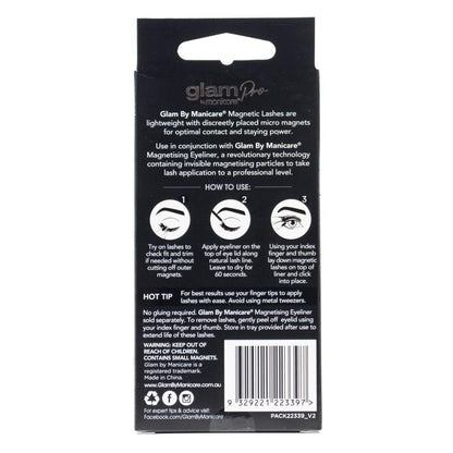 Glam Pro By Manicare Magnetic Lashes Natural 64. Willow (3x Pack)