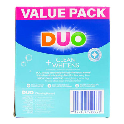 DUO 5kg VALUE PACK FRONT AND TOP LOADER CLEANS & WHITENS COASTAL FRESH