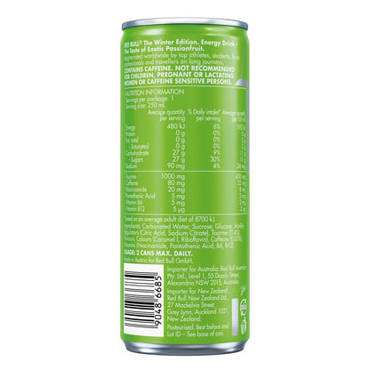 Red Bull Winter Edition Exotic Passionfruit 250mL – Pack of 12