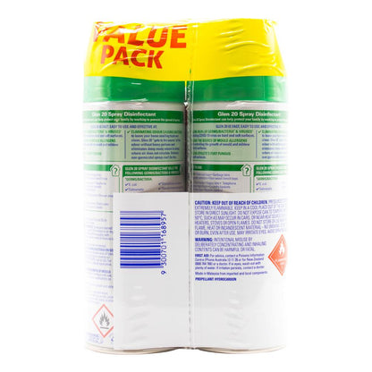Glen 20 Pk2 X 300g Disinfectant Spray All In One Value Pack Original (Value Pack 12)