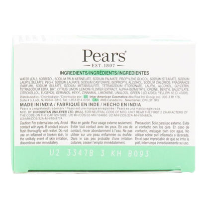 Pears 75g Soap Bar Green 12 x 3Pk (Value Pack 36)