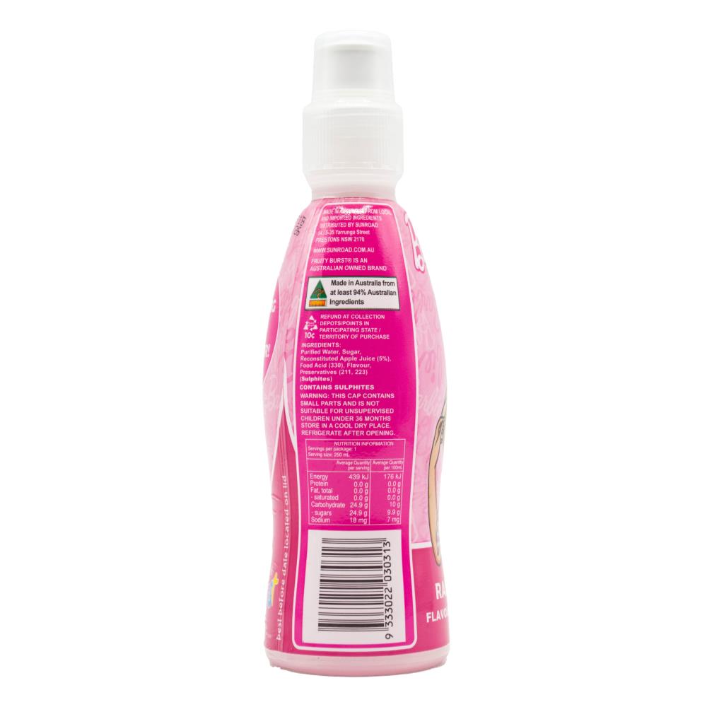 Fruity Burst Barbie Raspberry250ml Bottle (24x Pack)