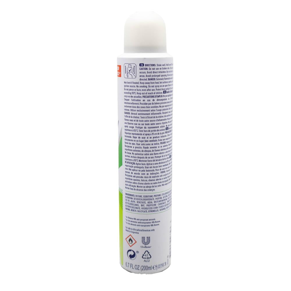 Rexona 130g / 200mL Antiperspirant Advanced Protection 72H Motion Sense 0% Alcohol Bamboo And Aloe Vera (12 Pack)