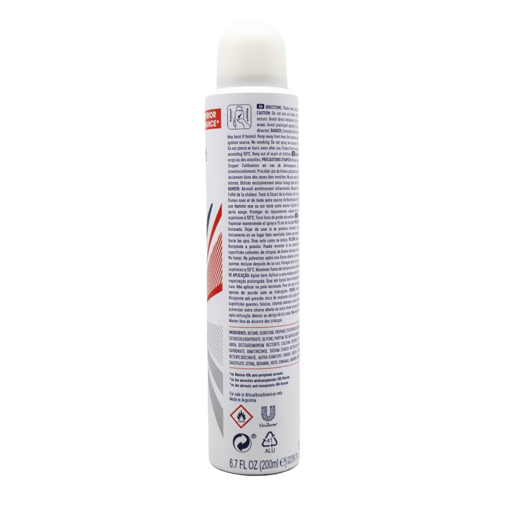 Rexona 130g / 200mL Antiperspirant Advanced Protection 72H Motion Sense 0% Alcohol Antibacterial Protection (12 Pack)
