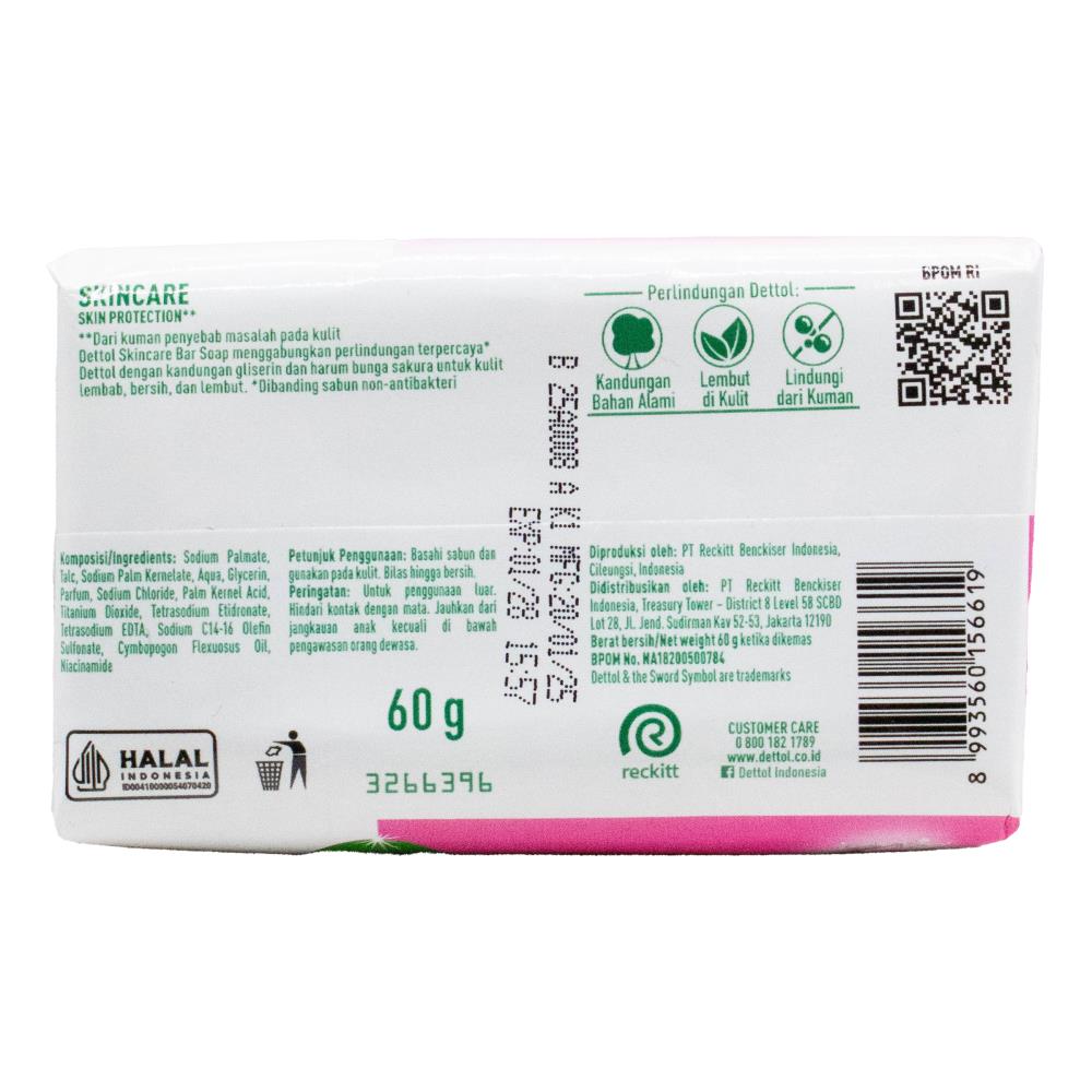 DETTOL 60g SOAP BAR ANTIBACTERIAL LASTING FRESH HONEYDEW AND CUCUMBER (24x Pack)