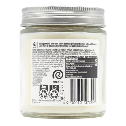 Air Wick 205g Candle Botanica Jasmine And Sri Lankan Cinnamon Leaf (3x Pack)