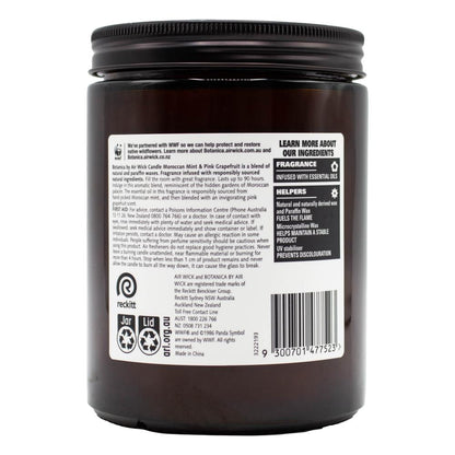 Air Wick 500g Candle Botanica Moroccan Mint And Pink Grapefruit (4x Pack)