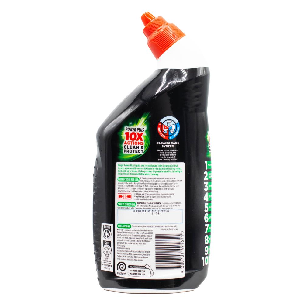 HARPIC 700mL TOILET CLEANER POWER PLUS X10 ACTIONS CLEAN AND PROTECT PINE FOREST (8x Pack)