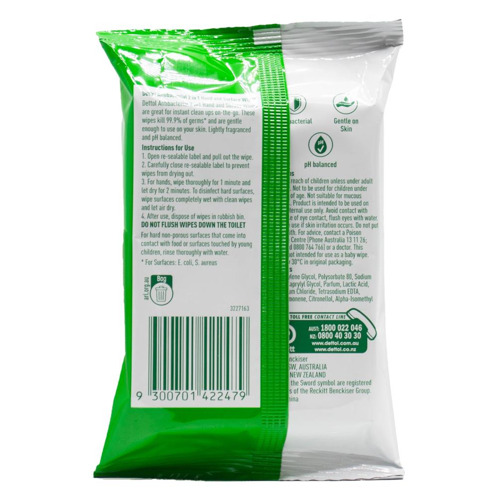 Dettol Antibacterial Hand And Surface Wipes 10 x 15Pk (150 Pack)