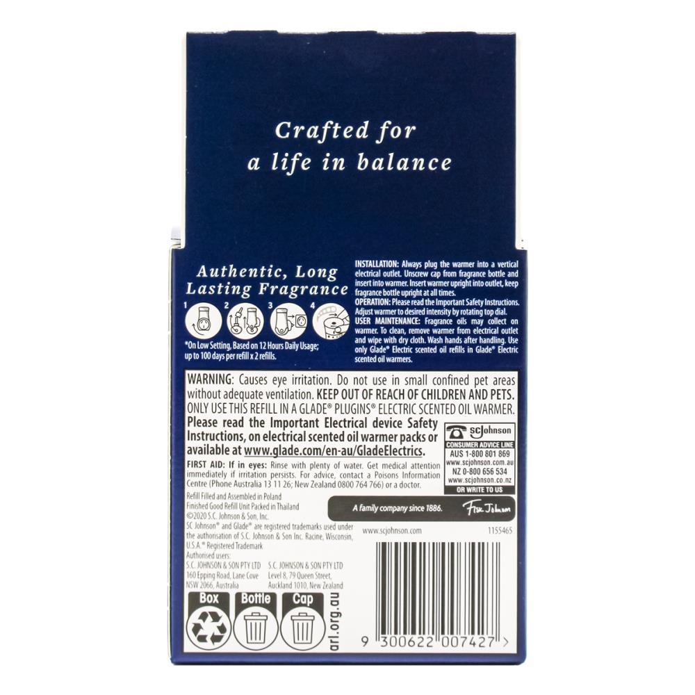 Glade Pk2 X 20ml Electric Scented Oil Refill Aromatherapy Pure Happiness Orange Neroli 20ml x 2Pk (Value Pack 8)