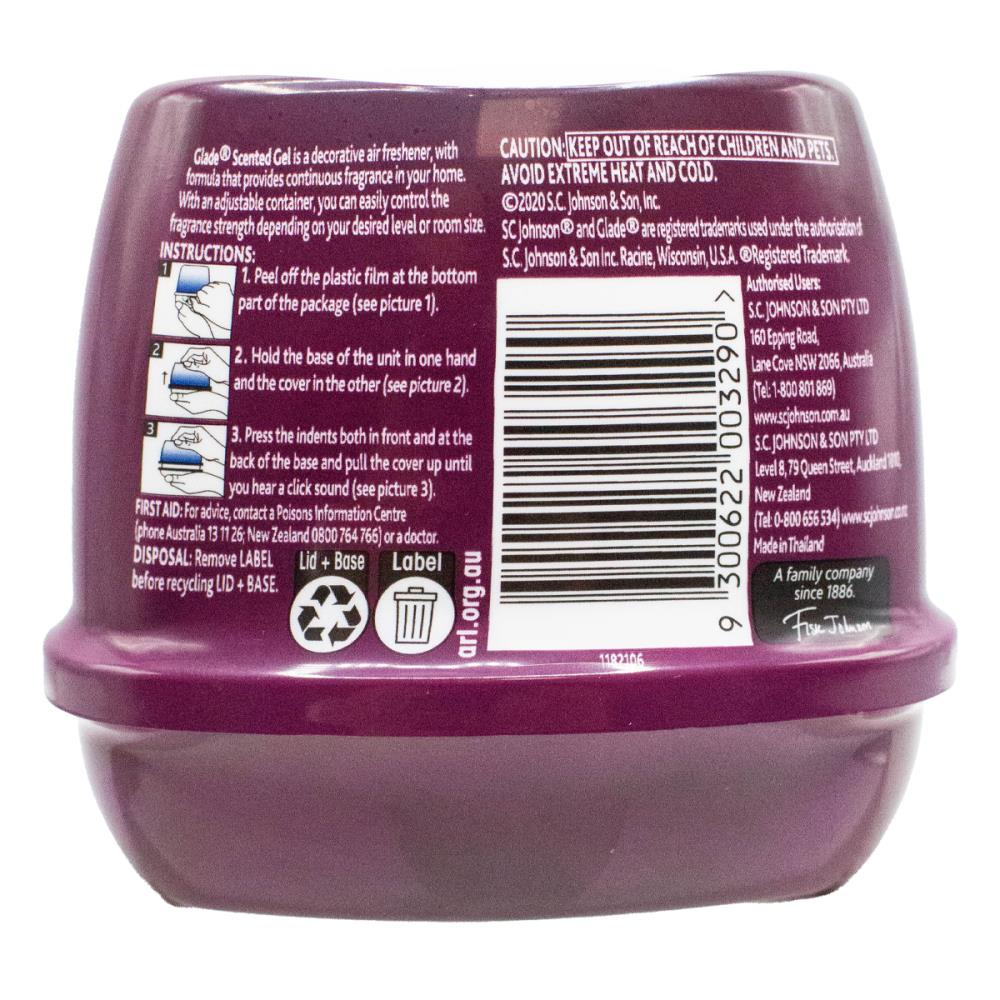 Glade Scented Gel Air Freshener Floral Whispers 180g (3 Pack)