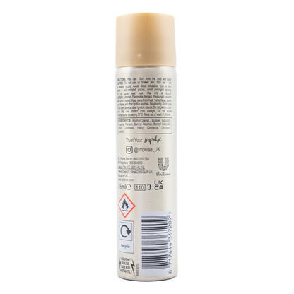 IMPULSE 50g / 75ml BODY SPRAY TRUE LOVE INSPIRED BY ROSE AND COCONUT (6 x Pack)