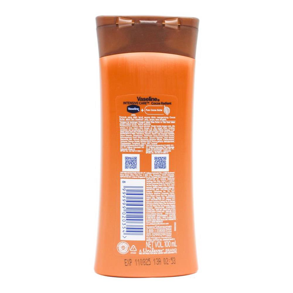 Vaseline 100ml Intensive Care Cream Cocoa Radiant (6x Pack)