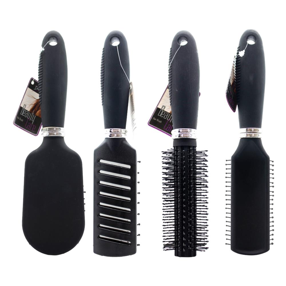 Indulge Hair Brushes With Metal Stand Asst (24 Pack)