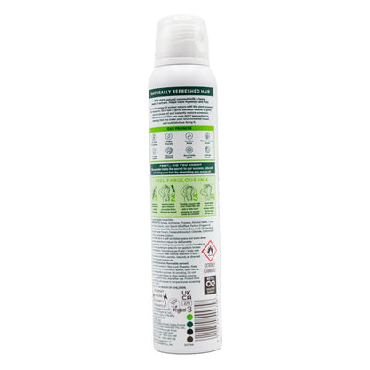 Batiste 200ml / 120g Dry Shampoo 100% Natural Extracts Coconut Milk And Hemp Seed Oil (6x Pack)