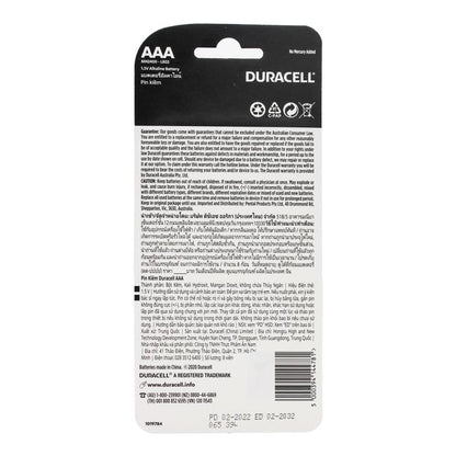 Duracell AAA Simply Batteries 12 x 8Pk (Value Pack 96)