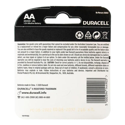 Duracell Simply AA Batteries – Dependable Everyday Power 12 x 4Pk (Value Pack 48)