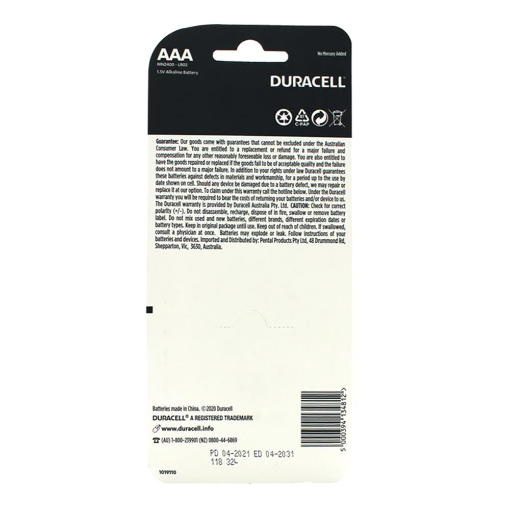 Duracell AAA Simply Batteries 6 x 14Pk (Value Pack 84)